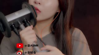 ASMR – 喘息 口腔音 舔耳 弹舌音 _ 小萌