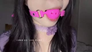 ASMR – 粉色口球 口水直流 _ 小诺眠绵